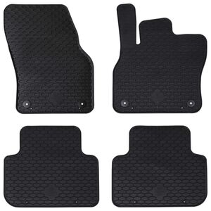 vidaXL Automobilių kilimėlis 4 pcs Juoda tinkantis Audi Q3 TPE