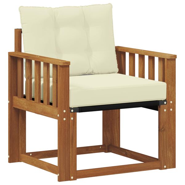 vidaXL Lauko sofos komplektas Kietasis akacijos medis ir Textilene