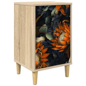 vidaXL &Scaron;alia lovos spintelė LOCHEM Sonoma ąžuolas 36 x 33 x 60 cm