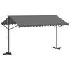 vidaXL Atvira markizė Pilka 4 &times; 3 m Poliesteris