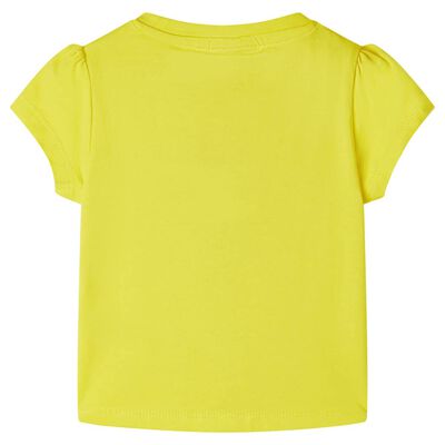 Vaikiški marškinėliai, geltonos spalvos, 92 dydžio