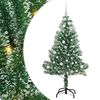 vidaXL Dirbtinė Kalėdų Eglė Su Sniegu ir LED &Scaron;viesa su 150 LED 150 cm