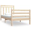vidaXL Lovos rėmas, 90x190cm, medienos masyvas, vienvietis