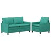 vidaXL Sofos komplektas 2 pcs Turkio Aksomas