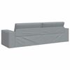 vidaXL Sofa lova Šviesiai pilka 245 x 78 x 77 cm audinys