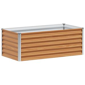 vidaXL Paauk&scaron;tinta sodo lova &Scaron;viesiai rudas 98 x 50 x 36 cm