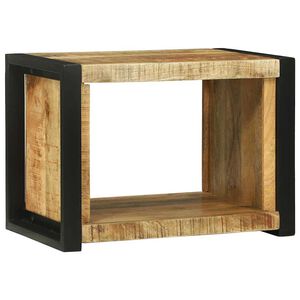 vidaXL Sieninis Kubas Ruda 55 x 35 x 40 cm Kietas mango medis