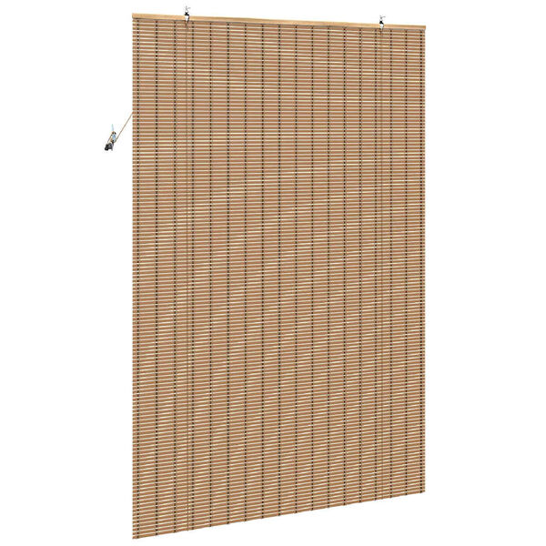 vidaXL Roletas su užuolaidomis Gamta 140 x 220 cm bambukas