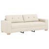 vidaXL Sofa 2 pcs Smėlio Lino mišinio audinys