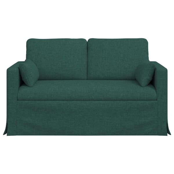 vidaXL Sofa 120cm Tamsiai žalia Metalas