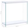vidaXL Konsolinis staliukas, baltos spalvos, 80x29x75,5 cm, MDF