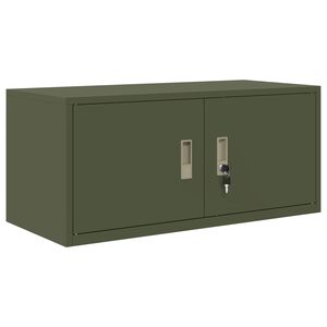 vidaXL Oppbevaringsskap Alyvuogių žalia 90 x 40 x 40 cm Plienas