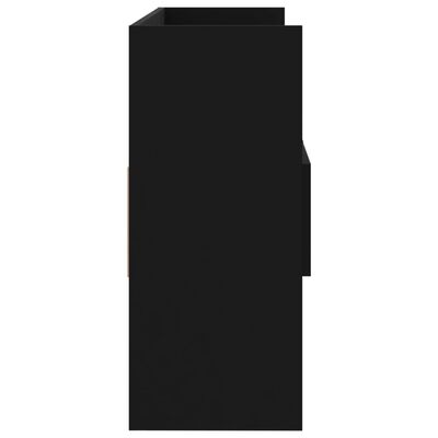 vidaXL Šoninė spintelė, juodos spalvos, 105x30x70cm, MDP