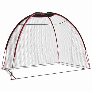 vidaXL Golfas mokymo priemonė Juoda 314 x 150 x 206 cm Poliesteris