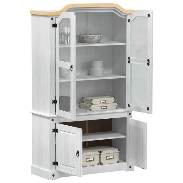 vidaXL I&scaron;dėstymo spinta Balta 103.5 x 42 x 180 cm