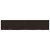 vidaXL Sieninė lentyna, tamsiai ruda, 200x40x(2-6) cm, ąžuolo masyvas