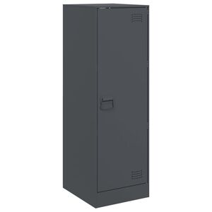 vidaXL &Scaron;oninė spintelė, antracito spalvos, 34,5x39x107cm, plienas