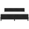 vidaXL Kiemas lova su čiužiniu Juoda 200 x 180 cm Aksomas