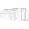 vidaXL Vi&scaron;tų būdas Sidabrinė 800 x 200 x 200 cm Galvanizuotas plienas