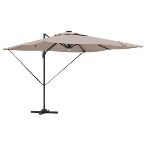 vidaXL Roma Parasol 286 x 284 x 270 cm Aliuminis ir poliesteris