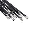 vidaXL Laido tvirtinimas 12 vnt. 4,6 x 350 mm Juoda