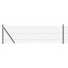 vidaXL Grandininė tvora su betono baze 10 x 0,6 m PVC dengtas plienas