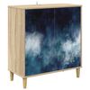 vidaXL Kabalas RAALTE Sonoma ąžuolo 69 x 33 x 75 cm Apdirbta mediena