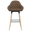 vidaXL Baro taburetė, rudos spalvos, audinys