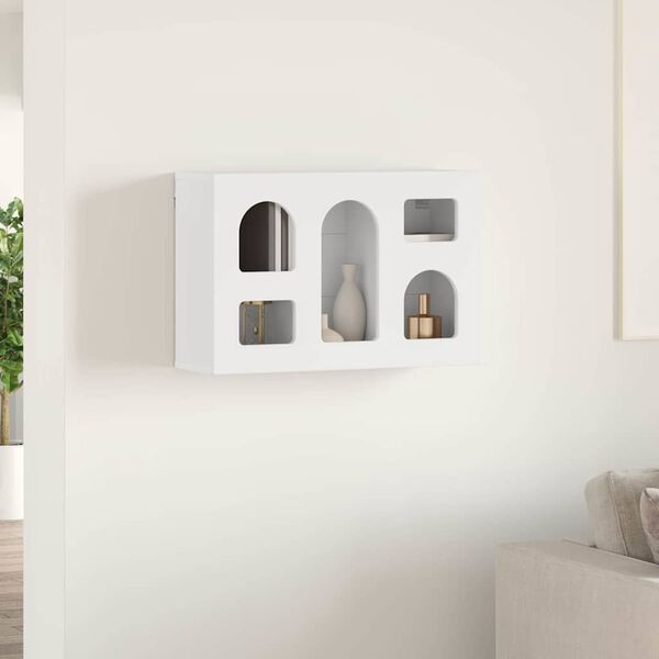 vidaXL Pakabinama spintelė Balta 60 x 20 x 40 cm Apdirbta mediena