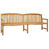 vidaXL Rankų darbo rožių suolelis 228 x 61 x 94,5 cm Kieto teka medžio