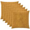 vidaXL Pagalvėlės užvalkalas 6 pcs HEERLEN Geltona 60 x 60 cm