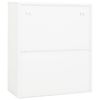 vidaXL Biuro spintelė, baltos spalvos, 90x40x105cm, plienas