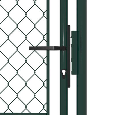 vidaXL Sodo vartai, žalios spalvos, 100x125cm, plienas