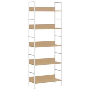 vidaXL Knygų lentyna, 5 auk&scaron;tų, ąžuolo, 60x27,6x158,5cm, mediena
