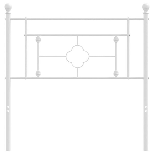 vidaXL Metalinis pakaitinis galvūgalis, baltos spalvos, 90cm