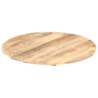 vidaXL Stalviršis, 70cm, mango medienos masyvas, apskritas, 15-16mm