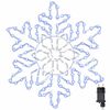 vidaXL Kalėdinis snaigė 156 LED Mėlyna 55.5 x 55.5 x 0.75cm PVC