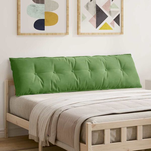 vidaXL Apsaugos Pagalvė &Scaron;viesiai žalia 180 x 50 cm Kordūrinis audinys