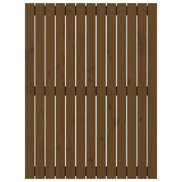 vidaXL Sieninis galvūgalis, medaus rudas, 82,5x3x110cm, pu&scaron;ies masyvas