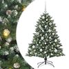 vidaXL Dirbtinė Kalėdų eglutė Žalia 120 cm PVC, plastikas ir plienas