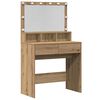 vidaXL Makiažo stalas Amatininkų ąžuolas 80 x 41 x 134,5 cm