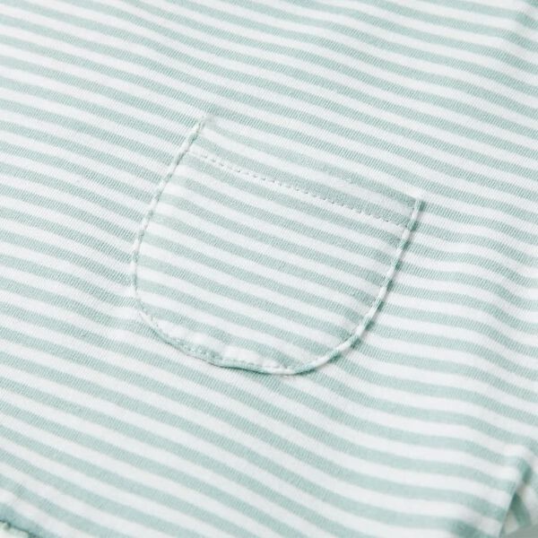 Vaikiška suknelė su raukiniais ant rankovių, mėtinė, 140 dydžio