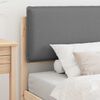 vidaXL Lovo rėmas su apmu&scaron;tu galvūgaliu &Scaron;viesiai pilka 80 x 200 cm