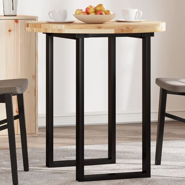 vidaXL Stalvir&scaron;is, 70x4cm, akacijos medienos masyvas, apskritas