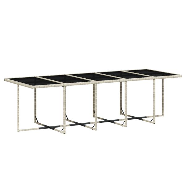 vidaXL Sodo komplektas su pagalvėlėmis, 15 dalių, pilkas, poliratanas