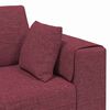 vidaXL Sofa su pagalve Vyno raudona 250 x 77 x 76 cm audinys