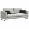 vidaXL Sofa Pagalvės 2 pcs Juoda 50 x 30 cm audinys