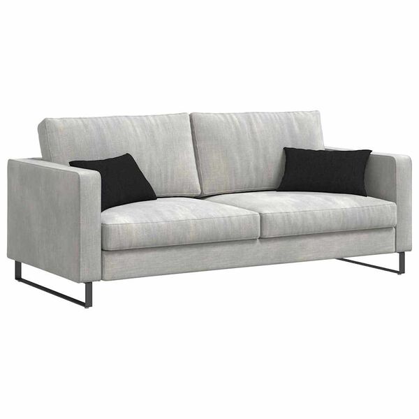 vidaXL Sofa Pagalvės 2 pcs Juoda 50 x 30 cm audinys