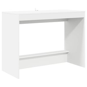 vidaXL Lovos stalas Balta Apdirbta mediena 100 x 45 x 75 cm