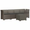 vidaXL 4 vietų sodo sofa su pagalvėmis pintinės i&scaron;vaizdos PP